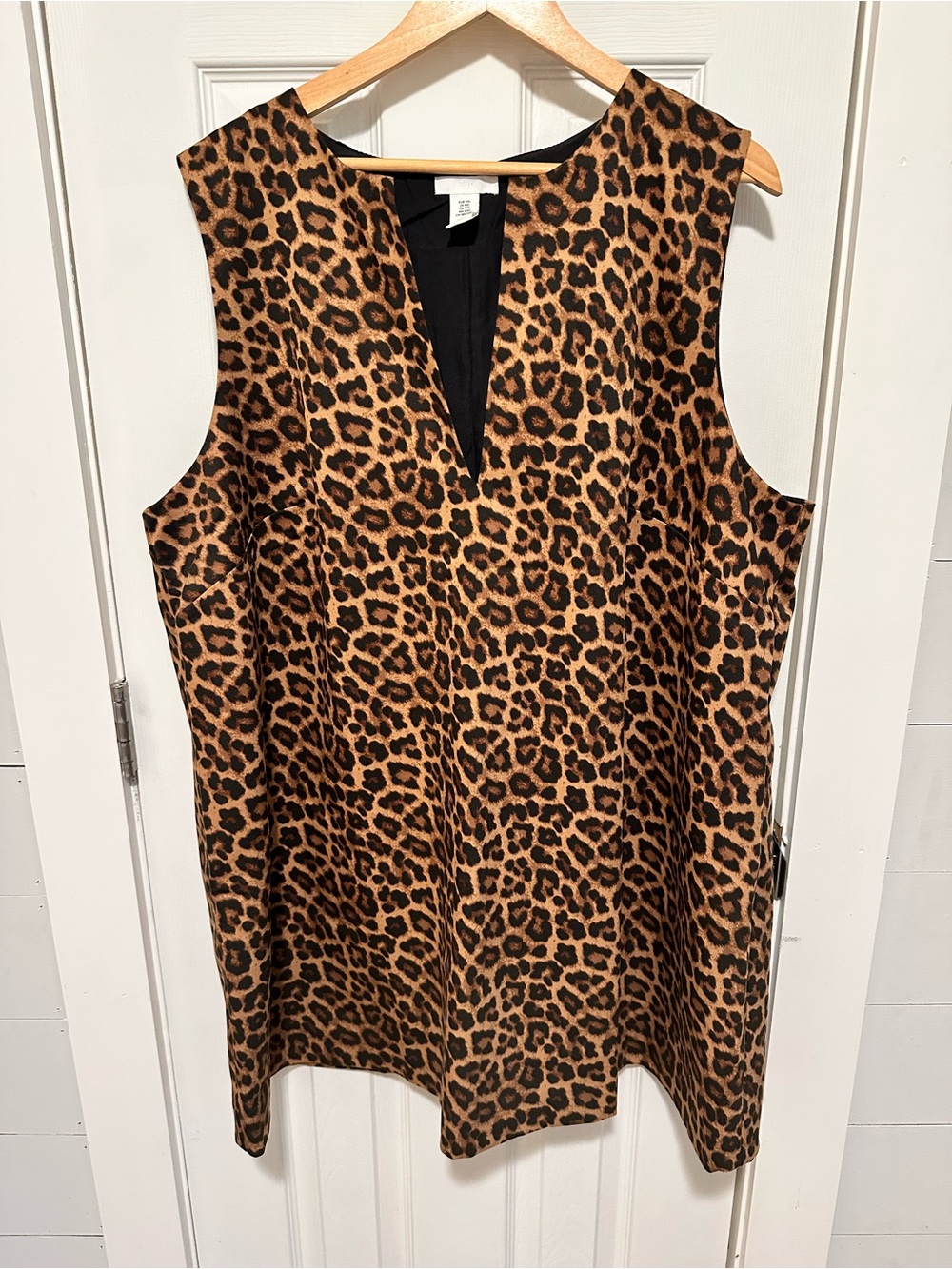 H&M Leopard Print Sleeveless Mini Dress - Brown & Black